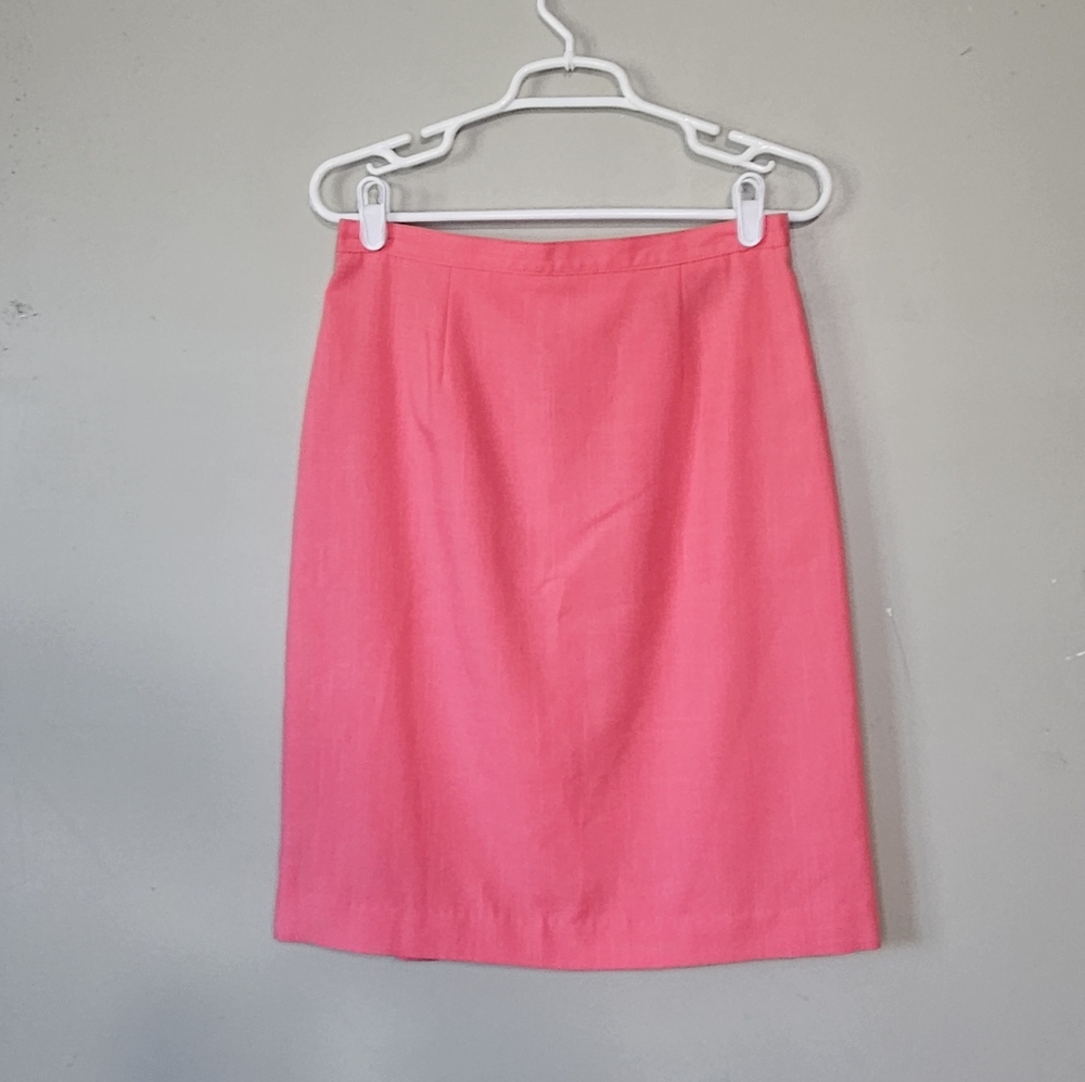 🤎🩷Sag Harbor ‎ Skirt  Pink/coral  Size 10, Polyester /rayon Fabric💚🤎